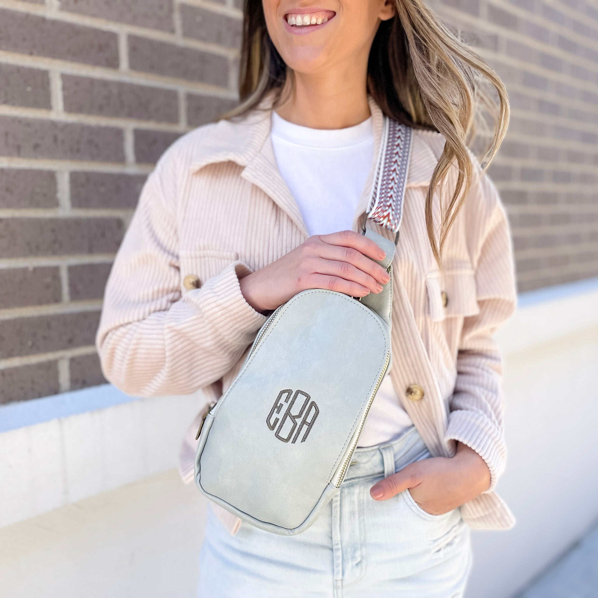 Monogrammed Sling Bag